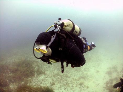 Brad demonstrating good buoyancy. 