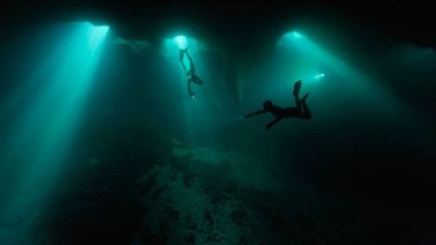 Cave diving is one of the most dangers sports. Don't ever enter a cave unless you are trained and properly prepared. 