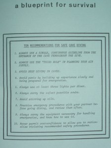 The original 10 recommendations for safe cave diving.