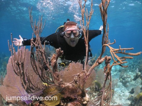 Brad enjoying himself on a dive at Southwest Reef