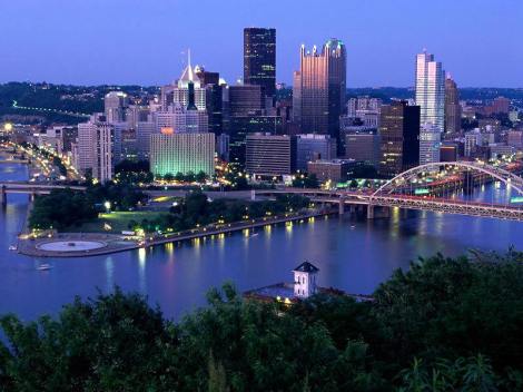 Pittsburgh at night - I hope it is this pretty