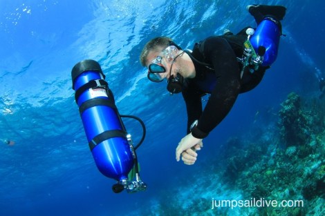 Me and my cylinder hovering together