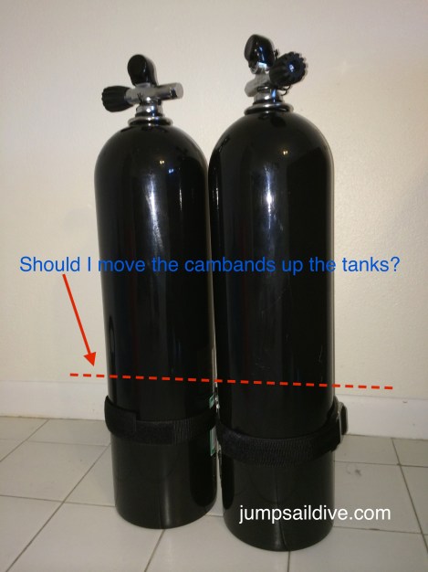 My cylinders with my cambands, should I move them up or leave them where they are? 