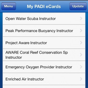 PADI eCards