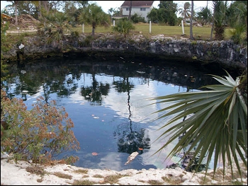 The Mermaid's Pool - located off of Carmichael Road. 
