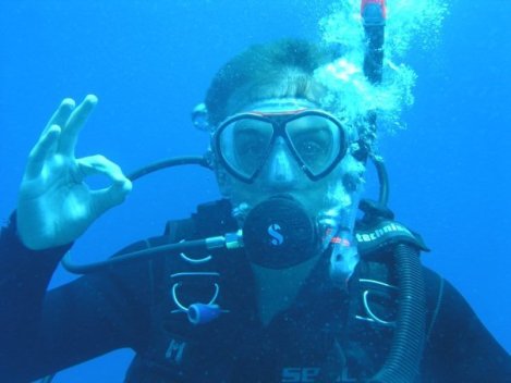 Me back when I was first learning to dive