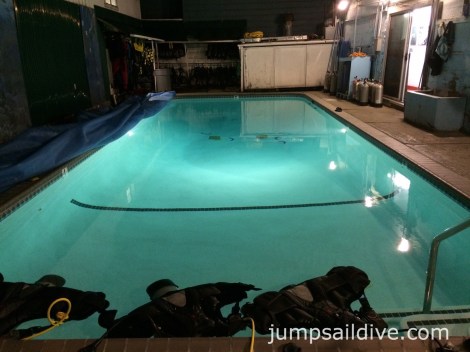 Bamboo Reef's heated pool